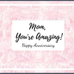 Sobriety Cards - Happy Anniversary / Mom