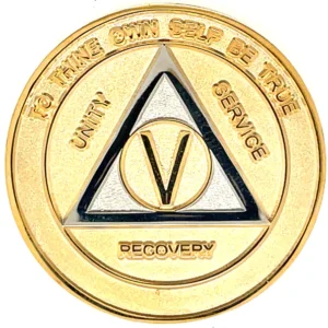 Gold & Silver AA Medallion - Front