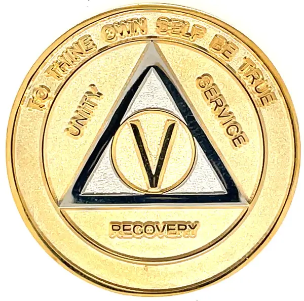 Gold & Silver AA Medallion - Front